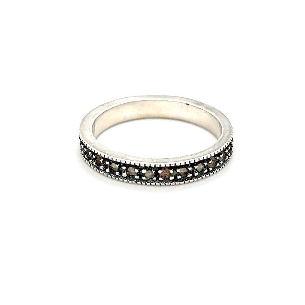 Judith Jack Eternity Cz Sterling Silver‎ Band Ring